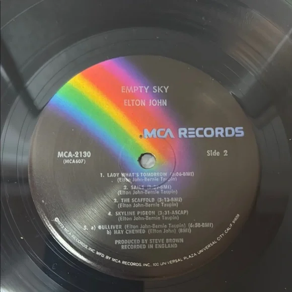 Elton John 'Empty Sky' Vinyl Record NEVER PLAYED Perfect Condition - Picture 13 of 13